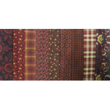 Folk Art Favorites - Burgundy Folk Art Favorites - Burgundy