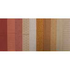 Itsy Stripes & Dots - Red/Orange